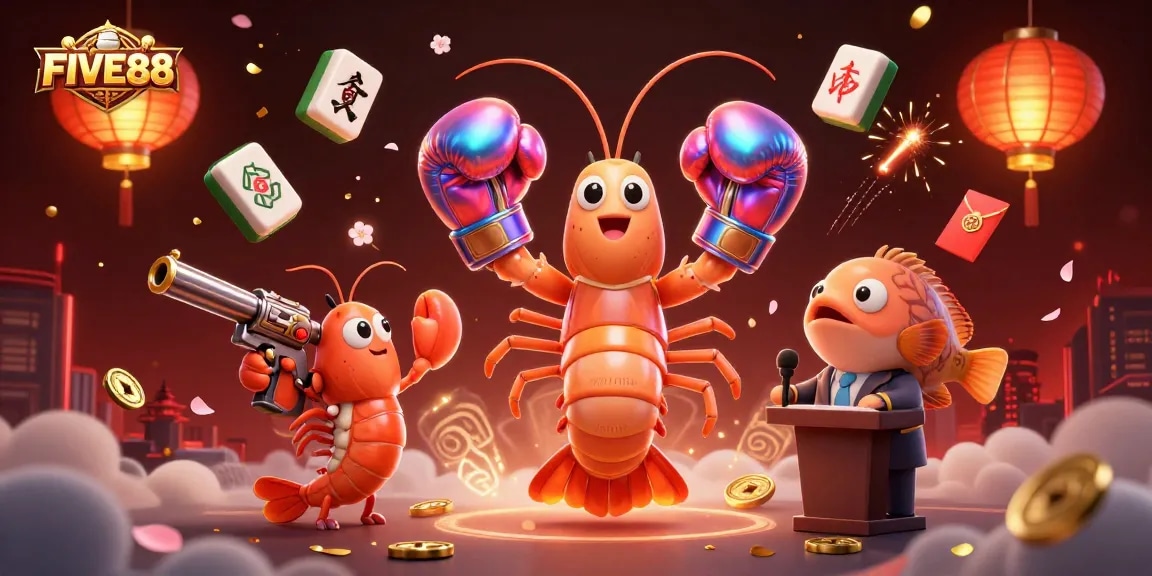 Participate in thrilling FIVE88 casino games with vibrant characters and rich visuals.