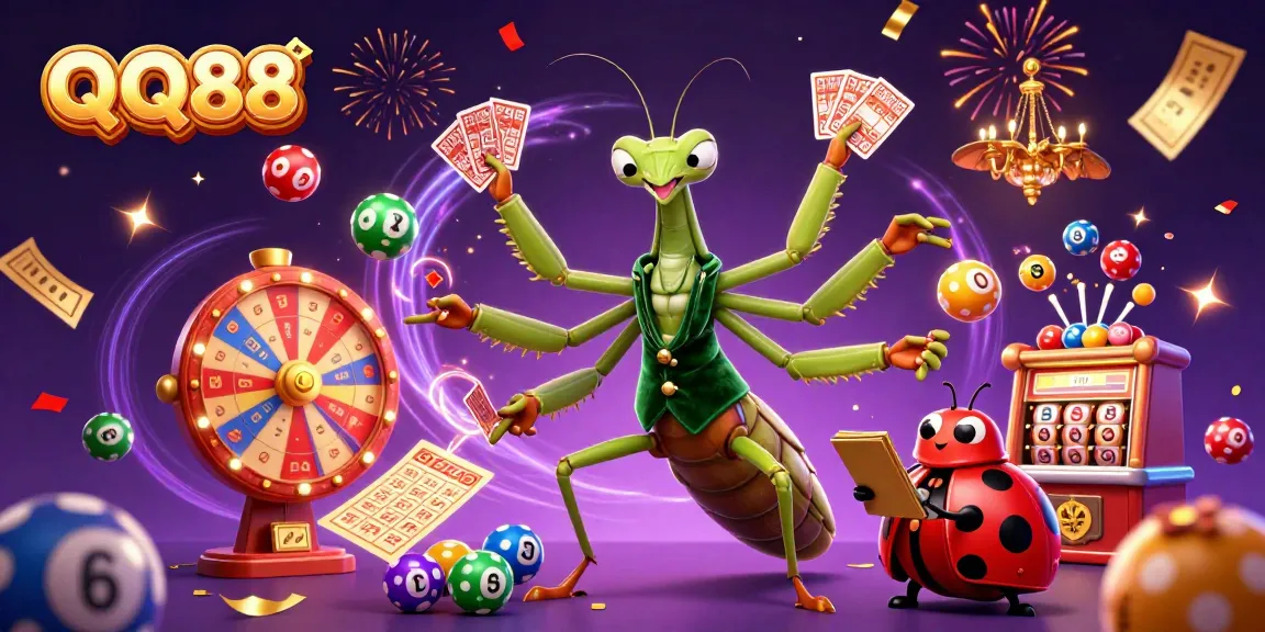 Experience the thrill of QQ88 with vibrant gambling activities and exciting characters in action.