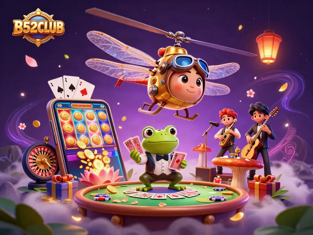 B52CLUB invites players to win big in a vibrant casino scene filled with excitement.