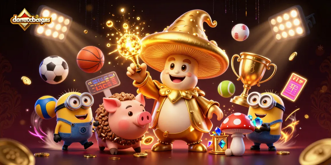 Experience winning at domecqbodegas with an action-packed gaming scene featuring magical treasures.
