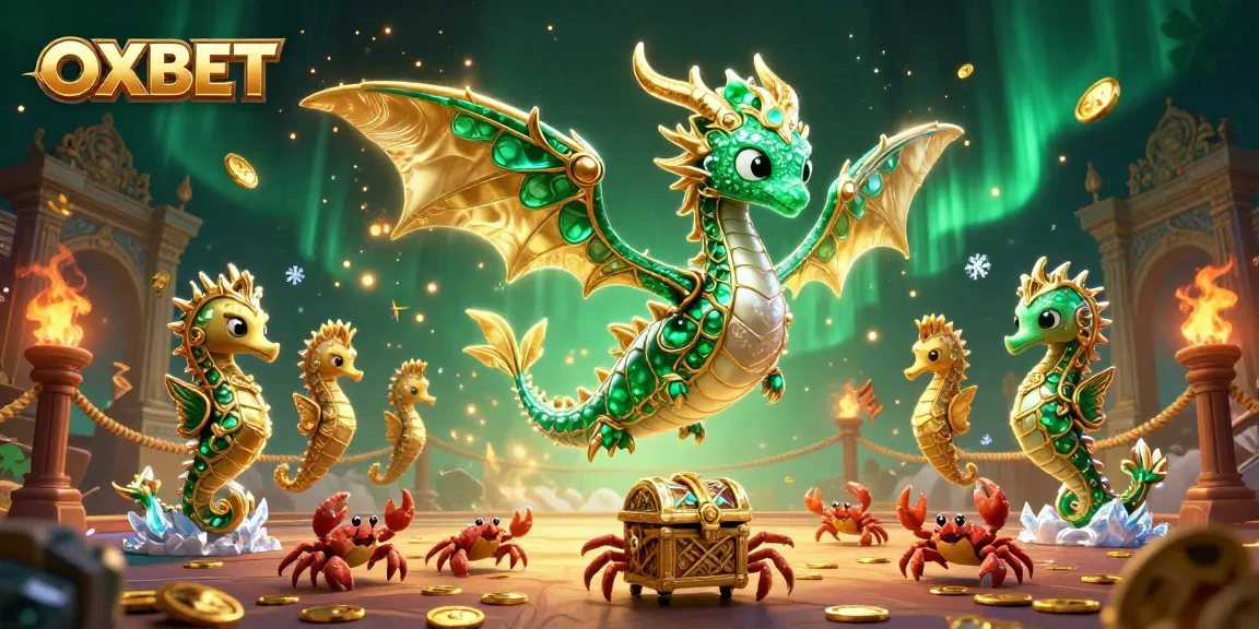 Experience thrilling online gaming at OXBET with vibrant treasures and fantasy creatures.