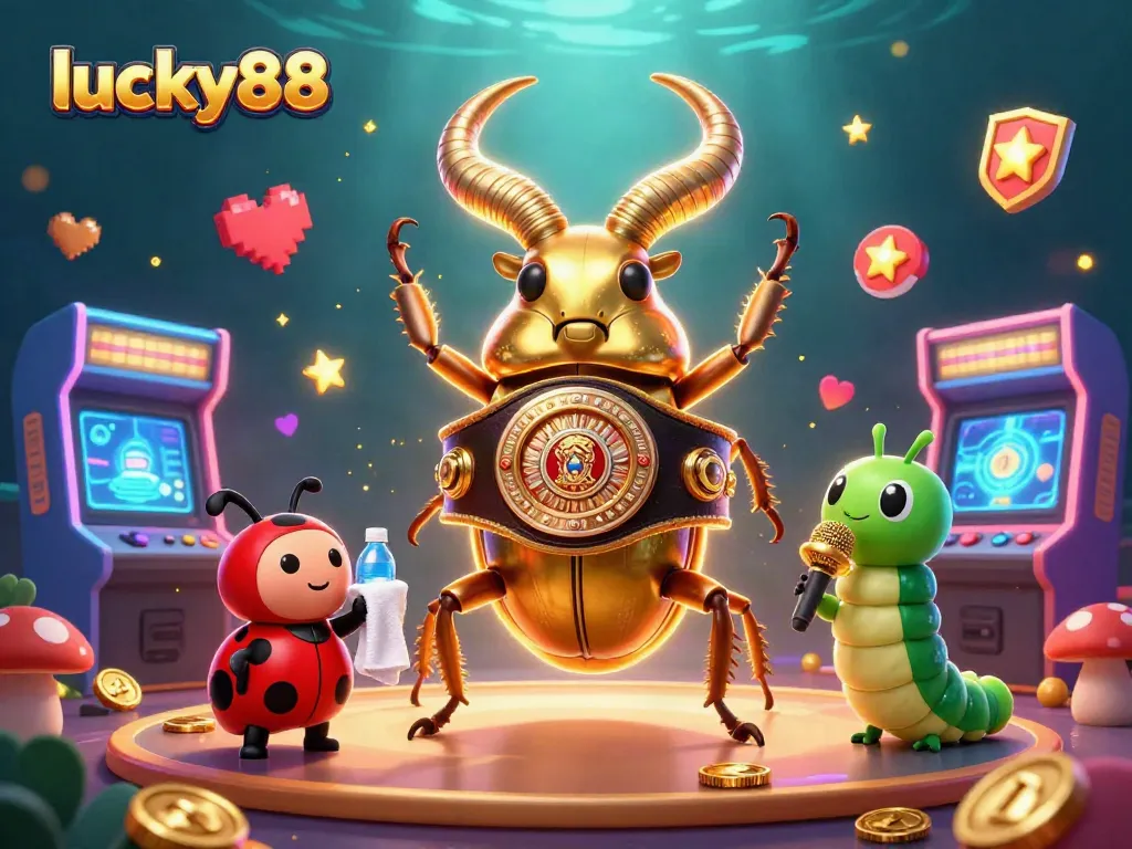 Experience the excitement of lucky88 with a dynamic 3D casino scene featuring unique character interactions.