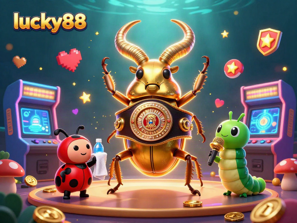 Experience the excitement of lucky88 with a dynamic 3D casino scene featuring unique character interactions.