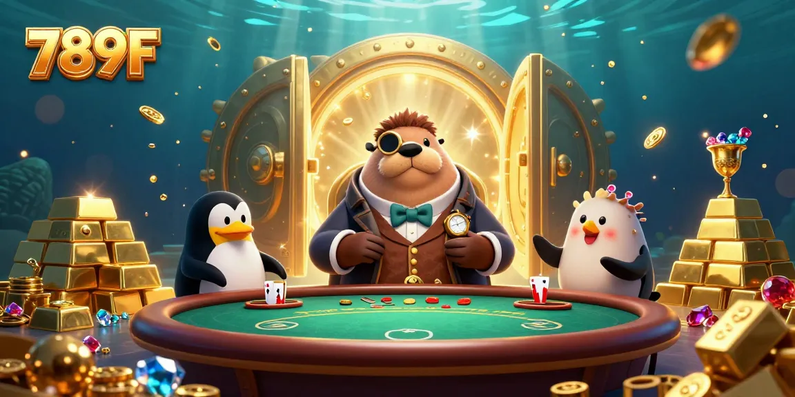 Experience thrilling poker action in underwater fun with 789F's vibrant casino atmosphere.