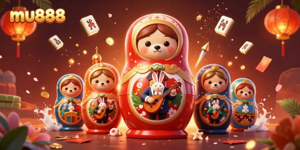 Experience thrilling gameplay with mu888 featuring cartoon bears and vibrant casino elements.