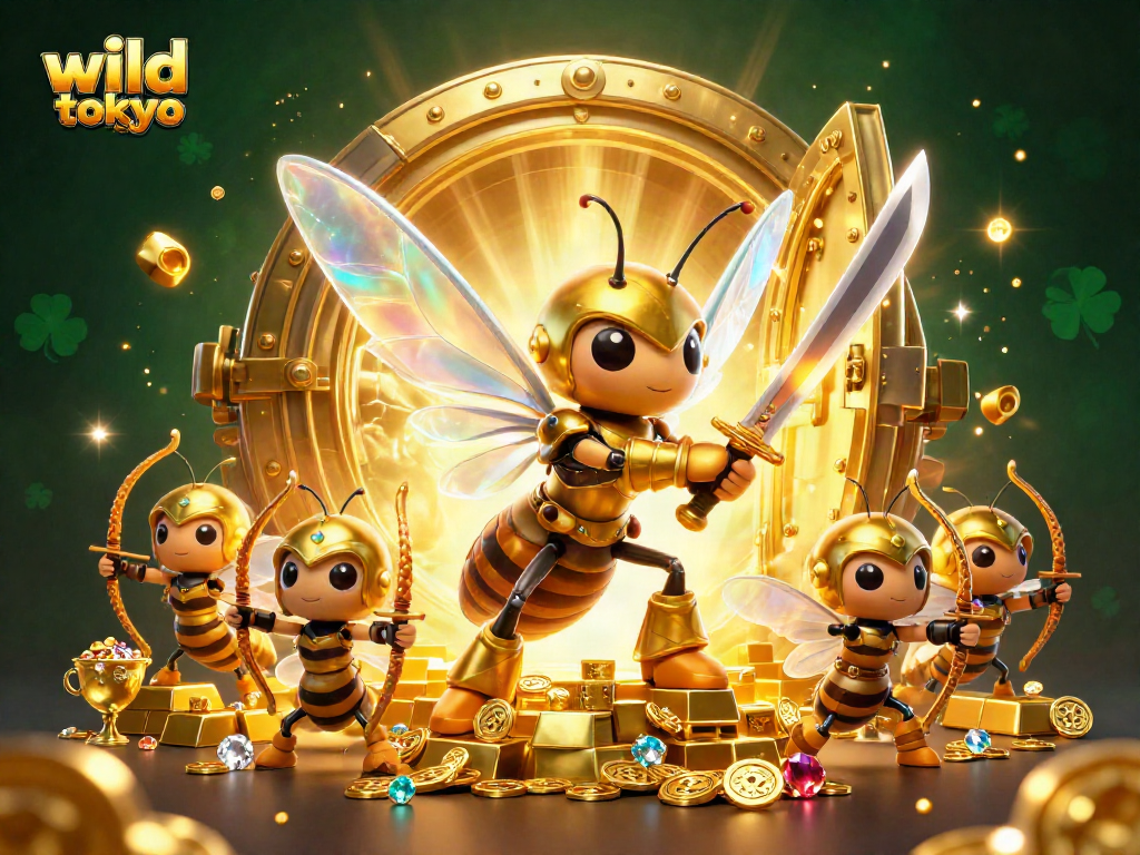 Experience the thrill of wild tokyo casino with vibrant mascot heroes in an epic 3D scene.
