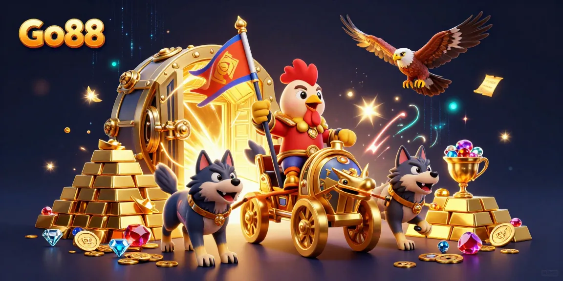 Experience the thrill with Go88's immersive gaming adventure in a vibrant 3D world.