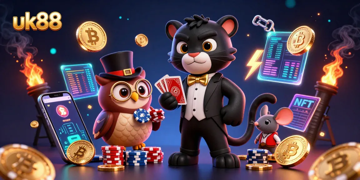 Engage in thrilling gameplay with the stylish uk88 casino characters across a vibrant, dynamic scene full of action.