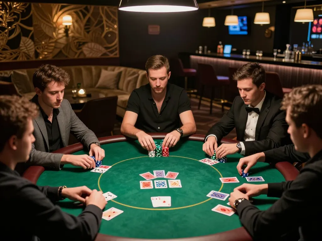 Experience the thrill of poker at trang chủ 11BET with players focused on winning strategies and high stakes.