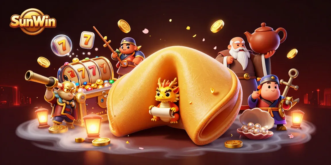 SunWin immerses players in a vibrant online gaming experience filled with slot reels and golden treasures.