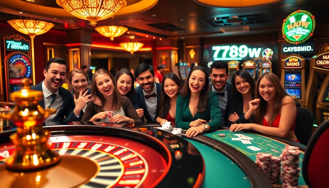 Experience the thrill of winning at 789win with vibrant casino games and excited players.