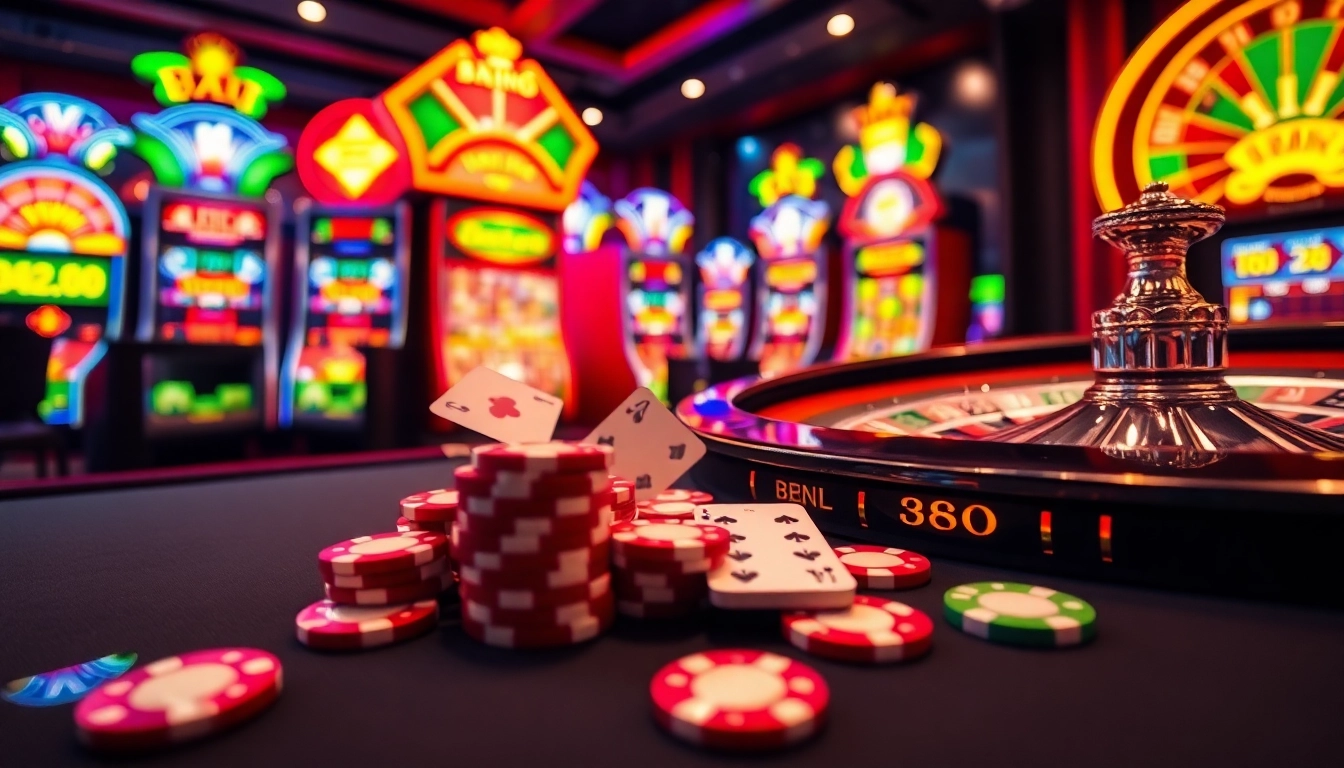 Experience the thrill of casino gaming at 888vi with vibrant poker chips and dynamic roulette.
