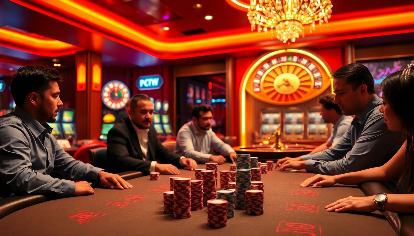 Experience the thrill of a winning hand at the poker table in a luxurious casino setting featuring 32 win.